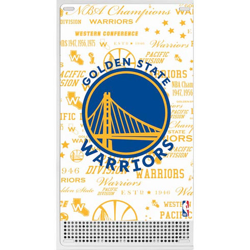 NBA Golden State Warriors Historic Blast Xbox Series S Console Skin